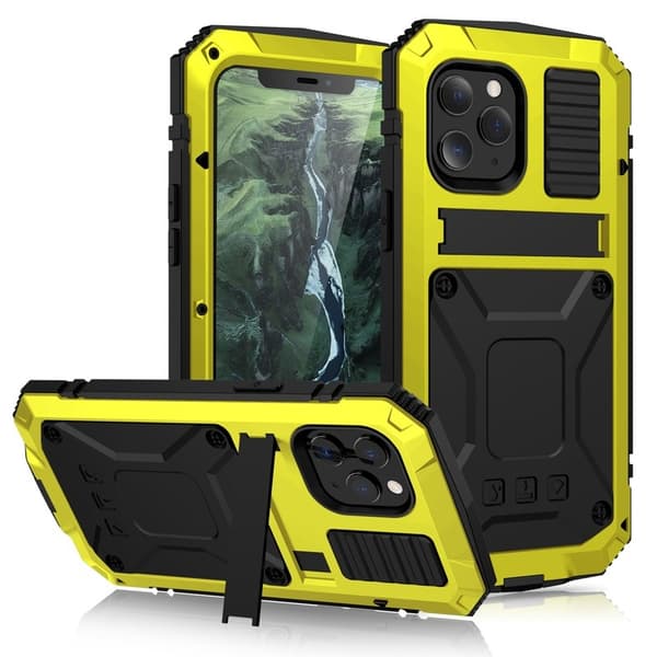 R-JUST Mobilskal till iPhone 12 Pro Max Shockproof Gult Fodral