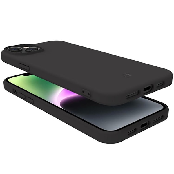 Celly iPhone 15 Mobilskal Planet Soft TPU - Svart Svart