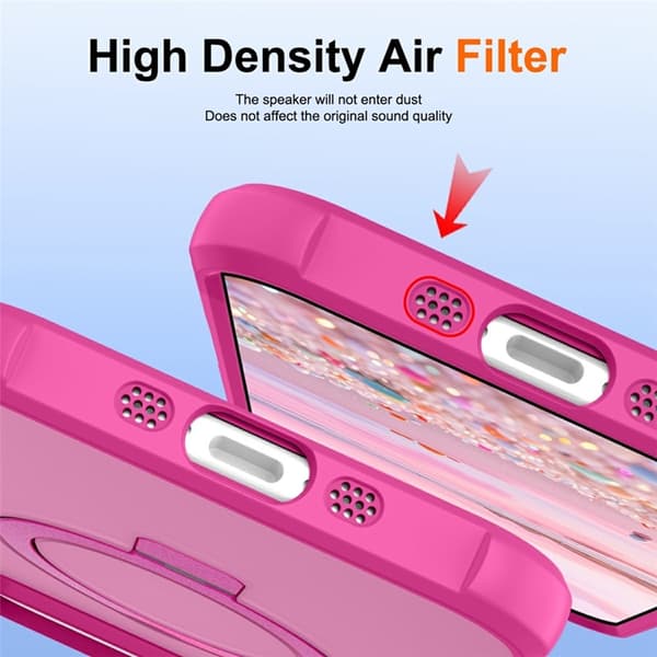 Mobilskal till iPhone Air MagSafe TPU+PC Kickstand - Rosa Rosa
