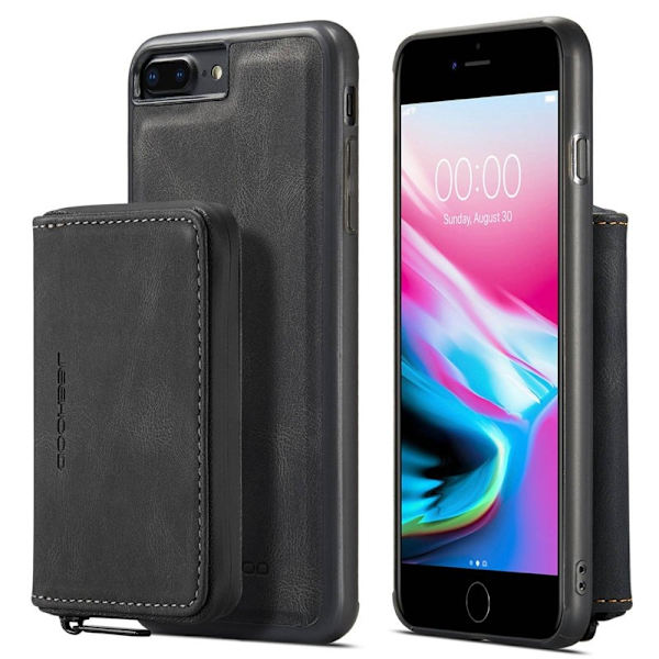 JEEHOOD Mobilskal till iPhone 7 Plus/8 Plus 2-i-1 Svart