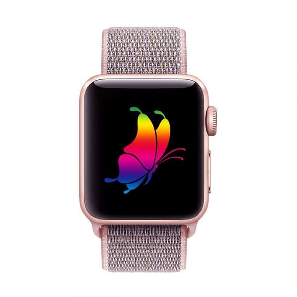 Tech-Protect Nylon Apple Watch 4/5/6/7/8/SE (38/40/41mm) - Pink
