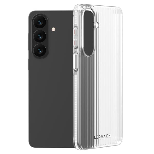 LeReach Mobilskal för Samsung Galaxy S26 Plus Flödande rutnät PC - Vit