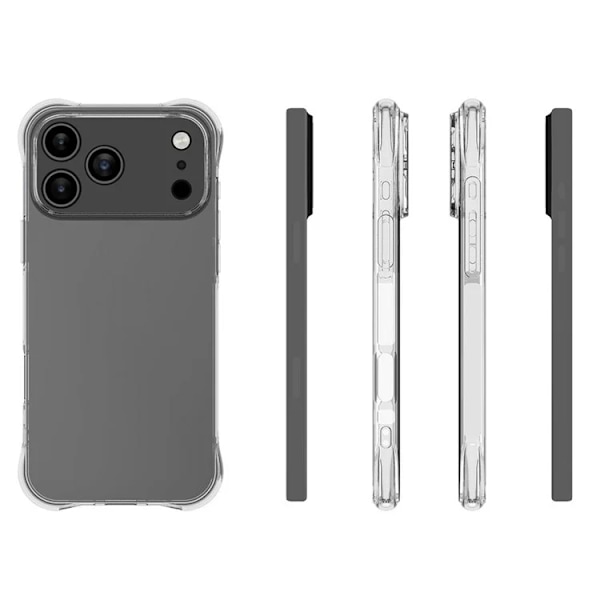 Mobilskal till iPhone 17 Pro Max TPU Non-Slip - Transparent Transparent