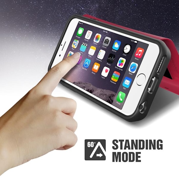 Verus Damda Veil skal med spegel till iPhone 6 / 6S  - Magenta
