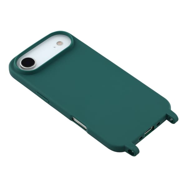 Mobilskal till iPhone Air TPU med Hål för Rem - Mörkgrön Grön