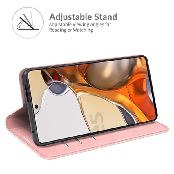 Skin Touch -nahkakotelo Xiaomi 11T / 11T Pro - vaaleanpunainen