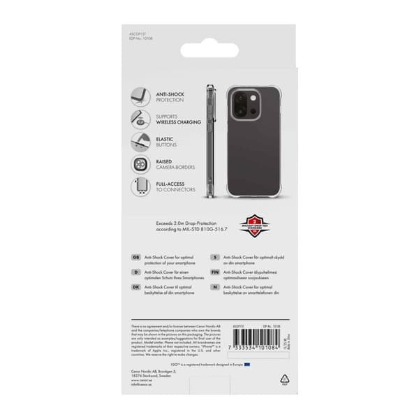 X2O Anti-Shock Skal OnePlus 15 Klar