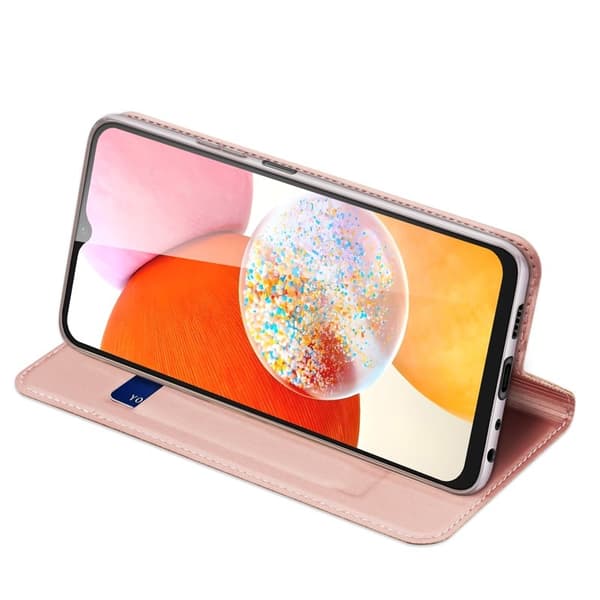 DUX DUCIS Skin Pro Samsung Galaxy A15 Plånboksfodral KonstLäder - Rosa Rosa