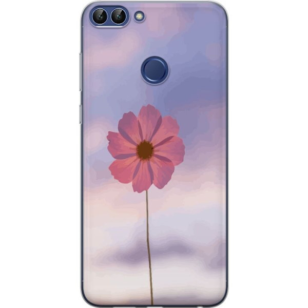 Mobilskal till Huawei P smart med Rosa blomma