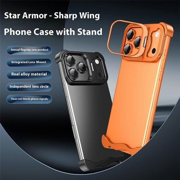Mobilskal till iPhone 17 Pro Max Heat Dissipating Kickstand - Titan Grå