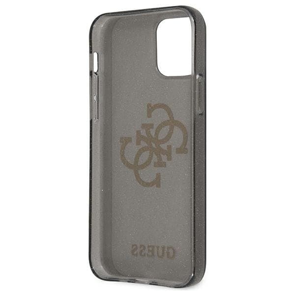 Guess iPhone 12 Pro Max Skal Glitter Logo - Musta Black