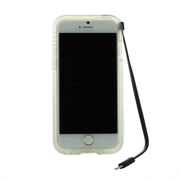 Connect Flash Light Skal med inbyggd USB-kabel till iPhone 6 / 6 Svart