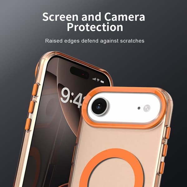 Mobilskal till iPhone Air MagSafe Anti Drop Hybrid - Orange Orange