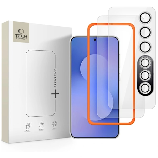Tech-Protect [3-Pack] Galaxy S25 FE Härdat Glas Skärmskydd Transparent