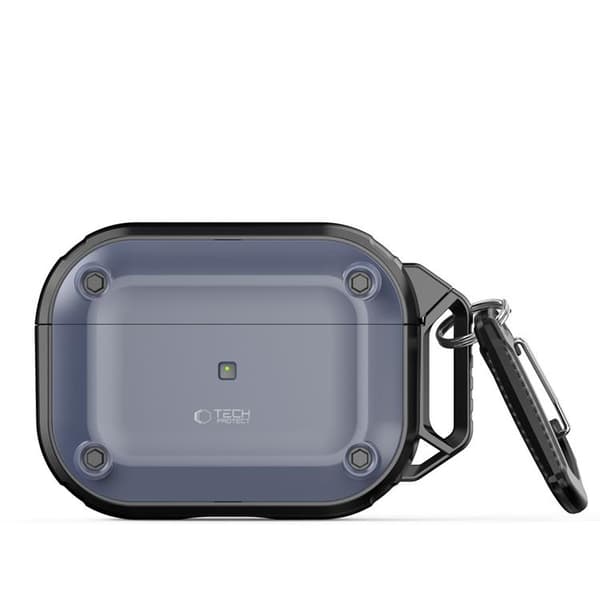 Tech-Protect Apple Airpods Pro 1/2 Skal Rough Hook - Stålblå Blå