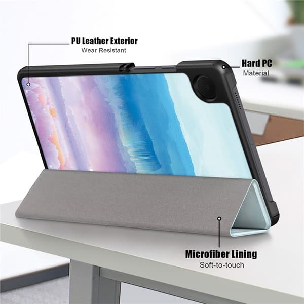 Galaxy Tab A9 Fodral Pattern Printing Tri-fold Konstläder Fantasi