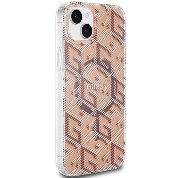 Guess Mobilskal till iPhone 15/14 Plus Magsafe IML GCube - Brun Brun