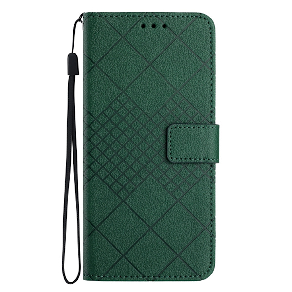 OnePlus 15 5G Plånboksfodral Imprint PU Folio Konstläder Grön
