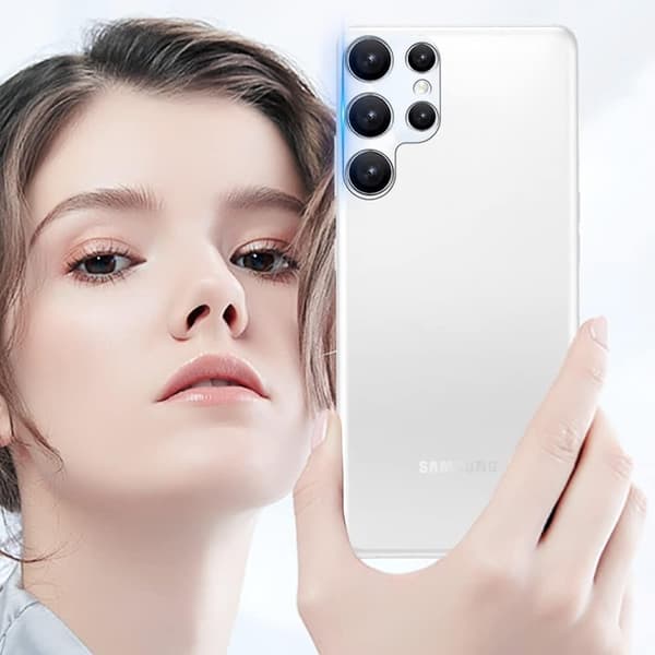[2-PAKKAUS] Samsung Galaxy S22 Ultra -karkaistulasilinssi Transparent