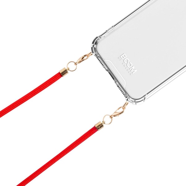 Boom iPhone 7/8/SE 2020/SE 2022 mobilhalsband skal - Rope Red Rope Red