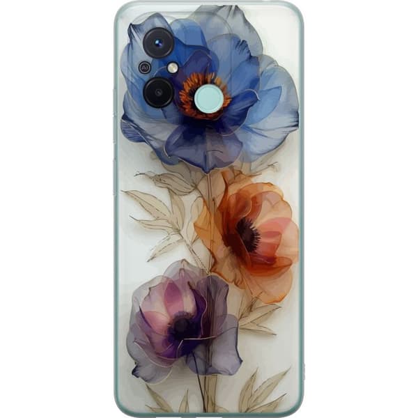 Mobilcover til Xiaomi Redmi 12C med Silke Blomster