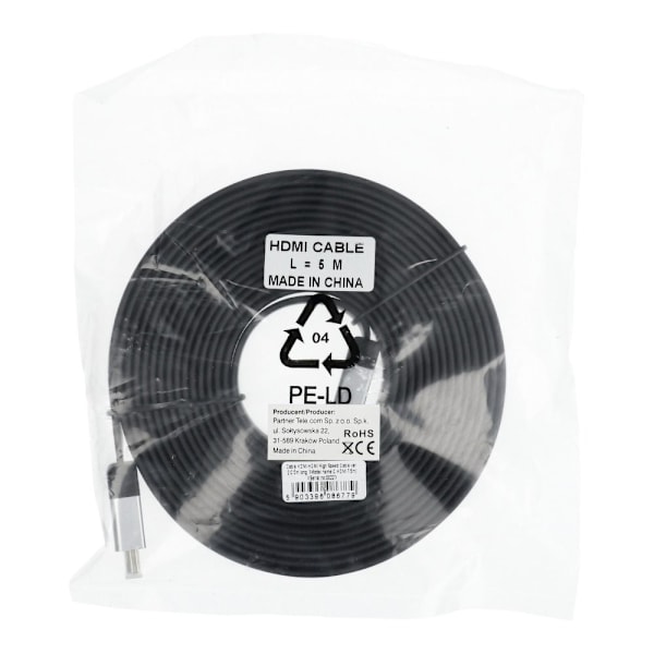 HDMI High Speed Kabel ver. 2.0, 5 meter