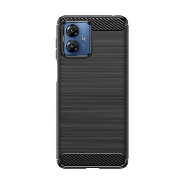 Motorola G14 Mobilskal Carbon silicone - Svart