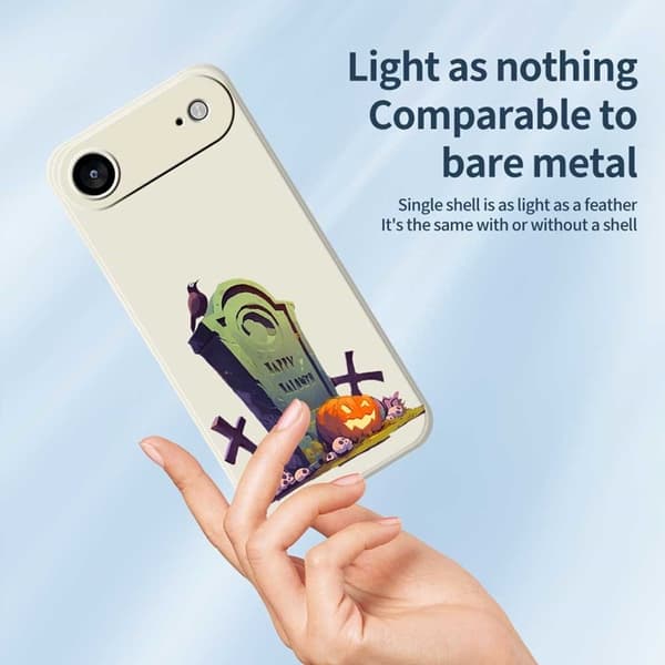 Mobilskal till iPhone Air med Halloween Tombstone Pattern TPU - Grön Grön