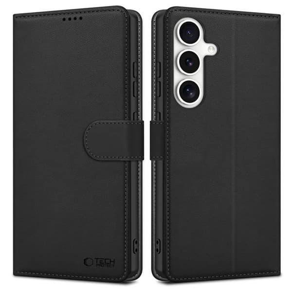 Tech-Protect Galaxy S25 Pung Etui - Sort Svart