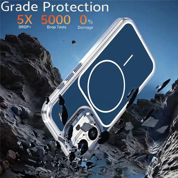 Mobilskal till iPhone 16 MagSafe Lens Kickstand med Handrem - Blå Blå