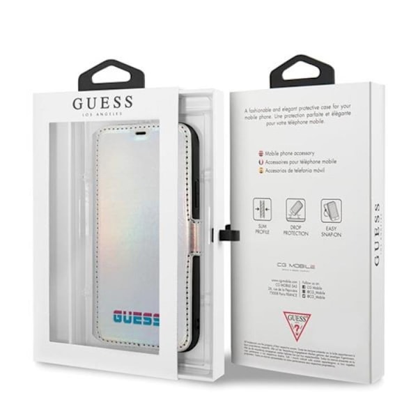 Guess Iridescent Kotelo iPhone 11 Pro - Silver Silver