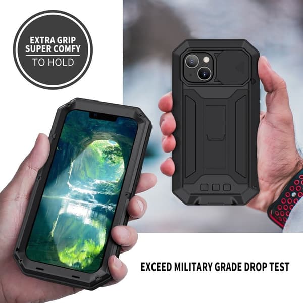 R-JUST Mobilskal till iPhone 13 mini Triple Protection Svart
