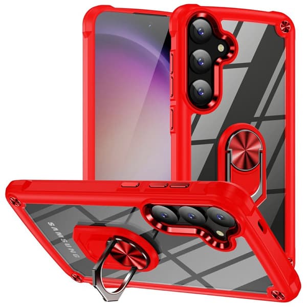 Mobilskal för Samsung Galaxy S26 Plus PC + TPU Kickstand - Röd