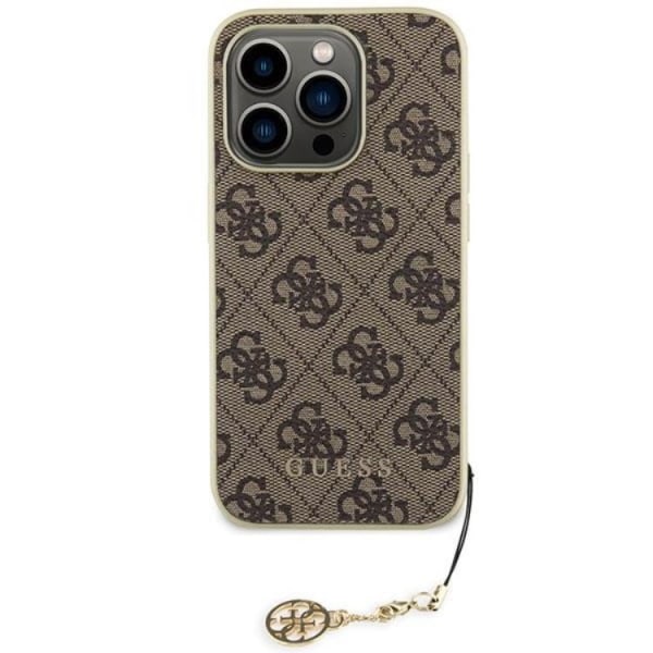 Guess iPhone 15 Pro -puhelinkuori 4G Charms -kokoelma - Ruskea