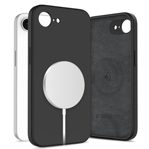 Tech-Protect Mobilskal För iPhone 16e/17e Magsafe Silikon - Svart Svart