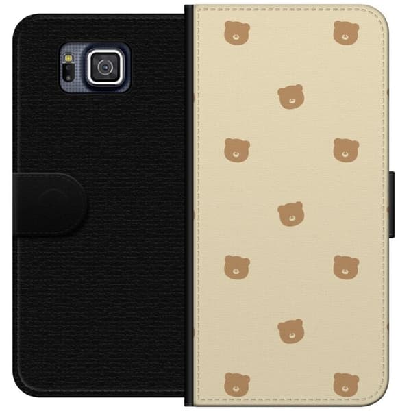 Plånboksfodral till Samsung Galaxy Alpha med Björnmönster