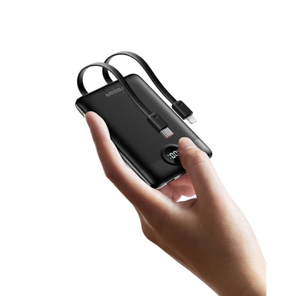 VEGER Powerbank 10000 mAh Type C / Lightning 22.5W C11 - Svart