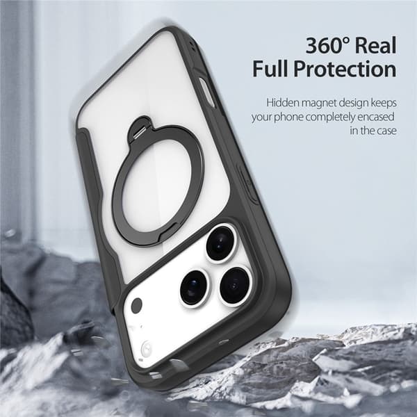 Dux Ducis iPhone 17 Pro Max Plånboksfodral MagSafe Skin X Pro Svart