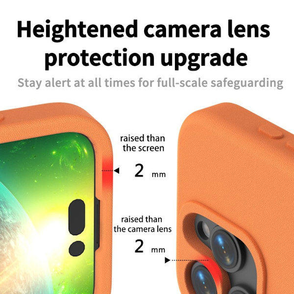 Mobilskal till iPhone 16 Pro Max Shockproof EVA - Orange Orange