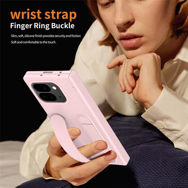 Mobilskal till Google Pixel 10 Pro Fold Wristband Kickstand - Rosa Rosa