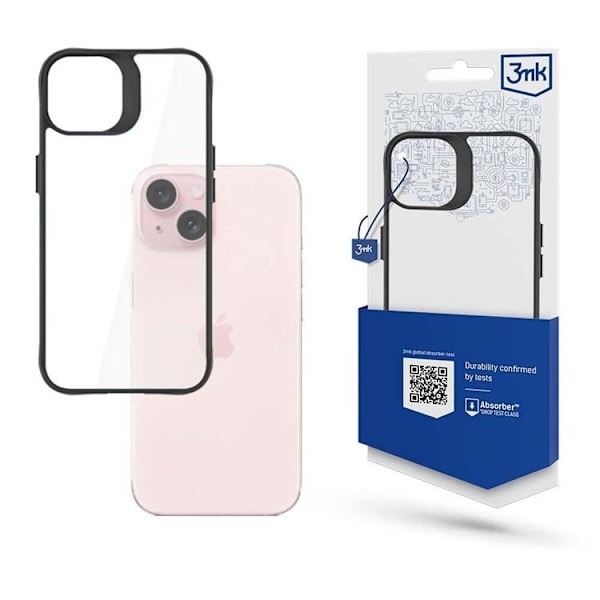 3MK Mobilskal till iPhone 15 Plus Satin Armor Plus - Clear Transparent