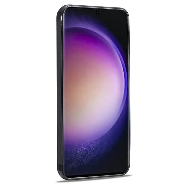 LC.IMEEKE Samsung Galaxy S24+ Plånboksfodral Konstläder - Svart