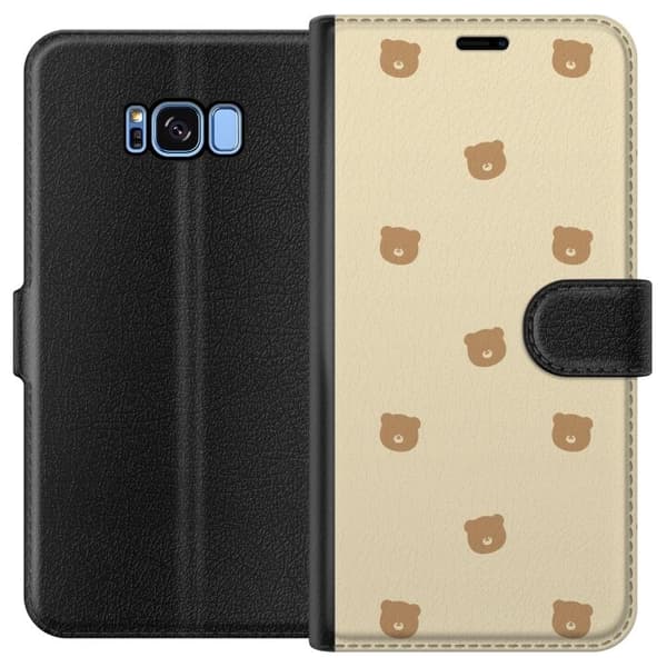 Pungcover til Samsung Galaxy S8 med Bjørnemønster