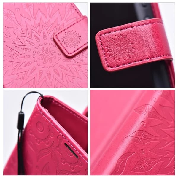 Xiaomi Redmi Note 14 Punge Etui Mezzo - Mandala Magenta Magenta