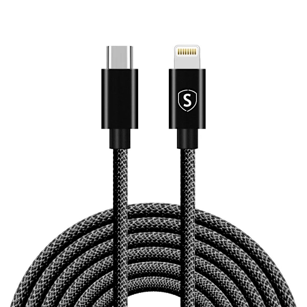SiGN USB-C till USB-C kabel 100W, 1m - Svart