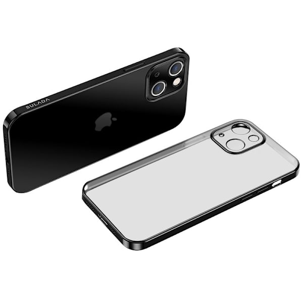 SULADA Mobilskal till iPhone 13 Drop-proof TPU Electroplating Svart