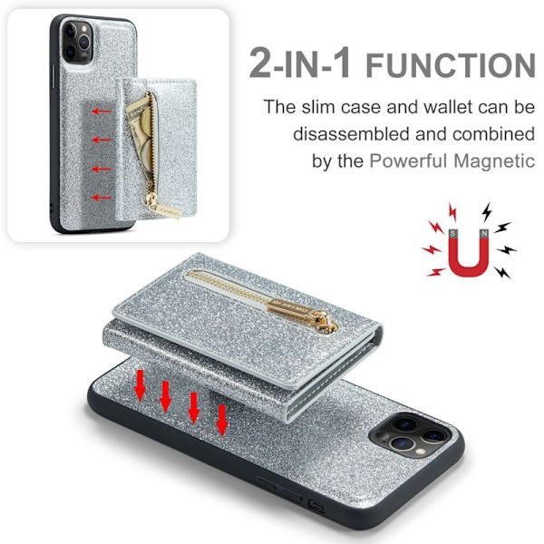 DG.MING M3 Series Mobilskal till iPhone 11 Pro Max Silver 2-i-1 Shockproof