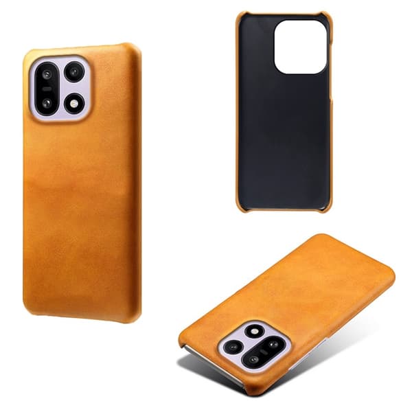 Mobilskal till OnePlus 15 5G Calf Texture PU Läder - Orange Orange