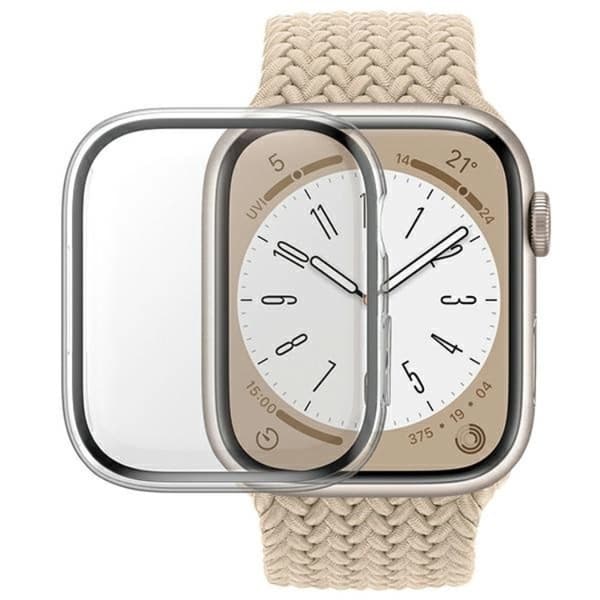 PanzerGlass Apple Watch 7 45mm Skal - Transparent Black