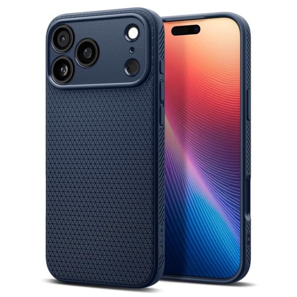 Spigen Mobilskal till iPhone 17 Pro Max Liquid Air - Marinblå Blå